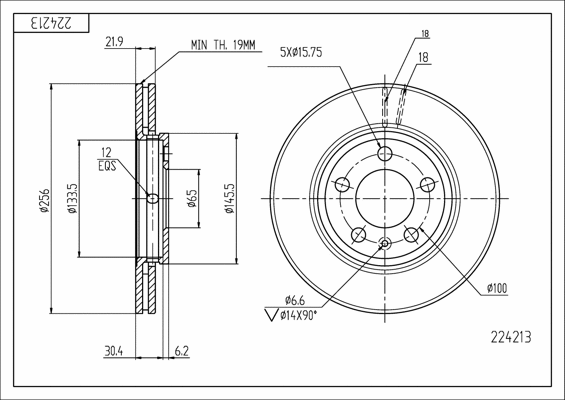 Brake Disc (224 213)