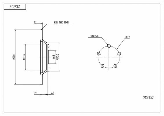 Brake Disc (215 352)