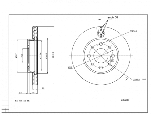 Brake Disc (239 385)