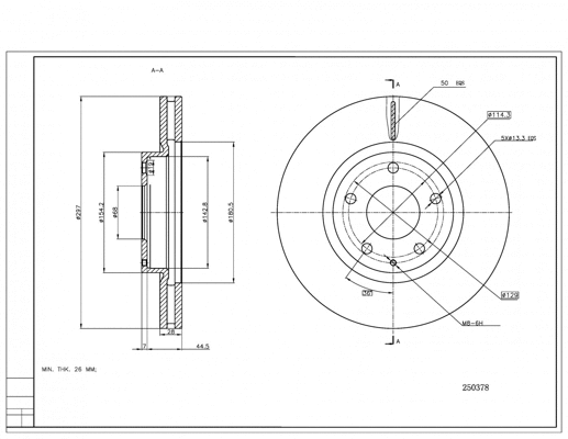Brake Disc (250 378)