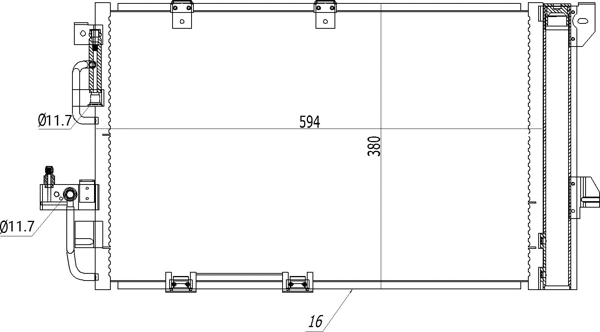 Condenser, air conditioning (611 203)
