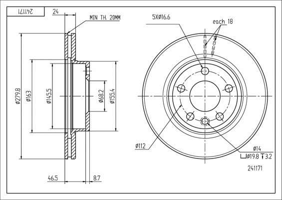 Brake Disc (241 171)