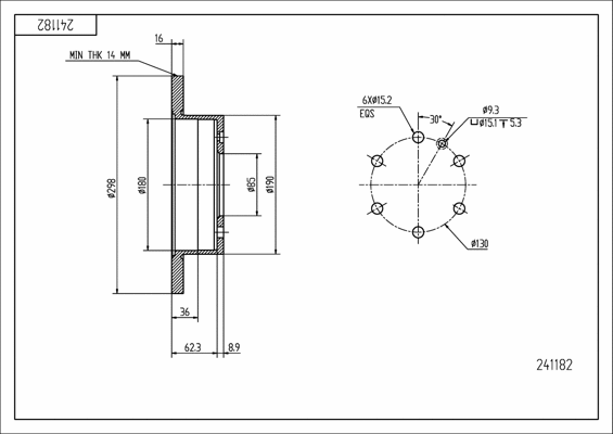 Brake Disc (241 182)