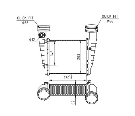 Charge Air Cooler (605 580)