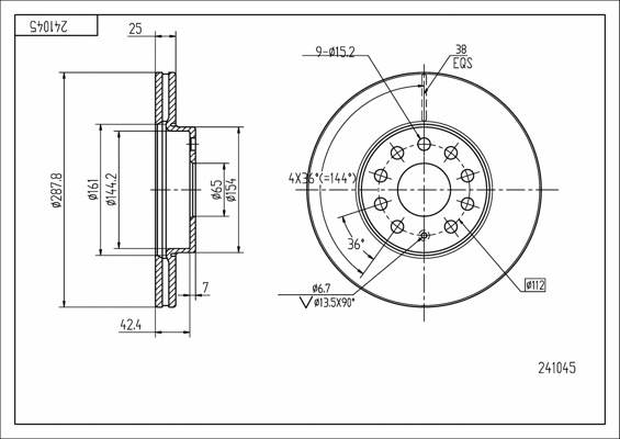 Brake Disc (241 045)
