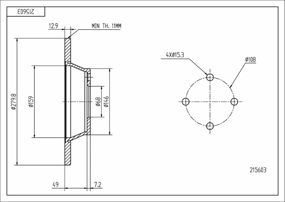 Brake Disc (215 603)