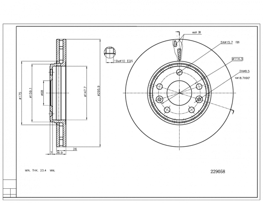 Brake Disc (229 058)