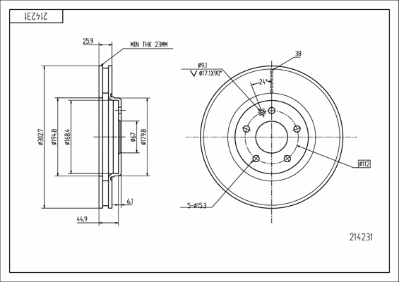Brake Disc (214 231)