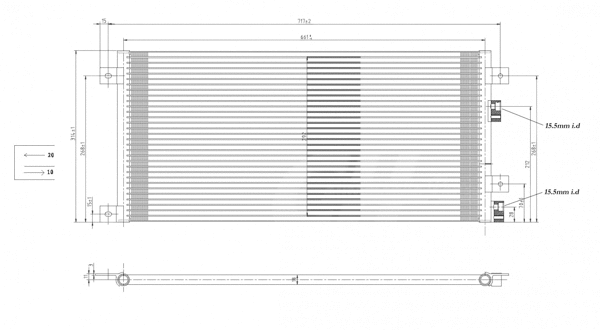 Condenser, air conditioning (611 199)
