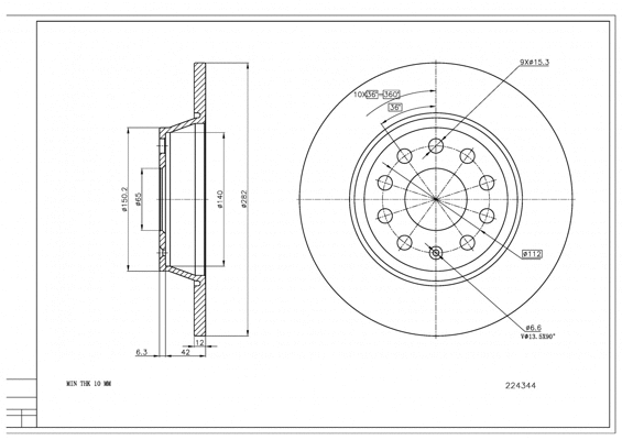 Brake Disc (224 344)