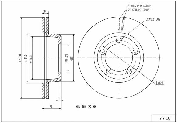 Brake Disc (214 330)
