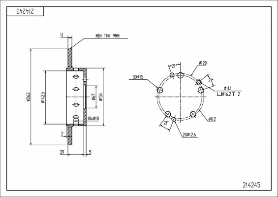 Brake Disc (214 245)
