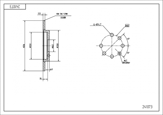 Brake Disc (241 073)