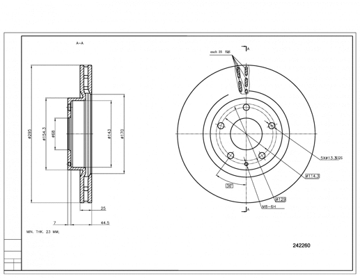 Brake Disc (242 260)