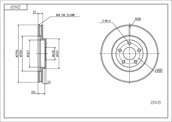 Brake Disc (224 121)
