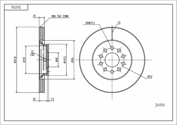 Brake Disc (241 154)