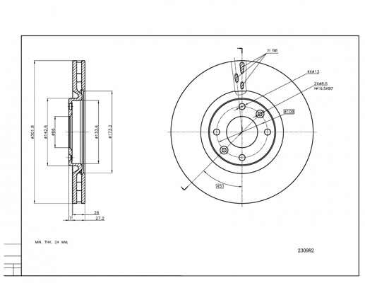 Brake Disc (230 982)