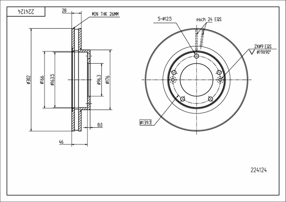 Brake Disc (224 124)