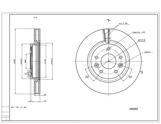 Brake Disc (242 253)