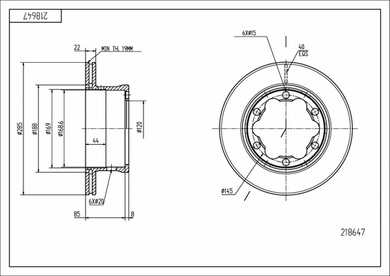Brake Disc (218 647)