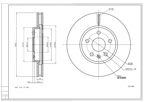 Brake Disc (231 498)
