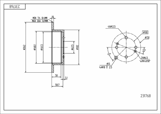 Brake Disc (231 768)
