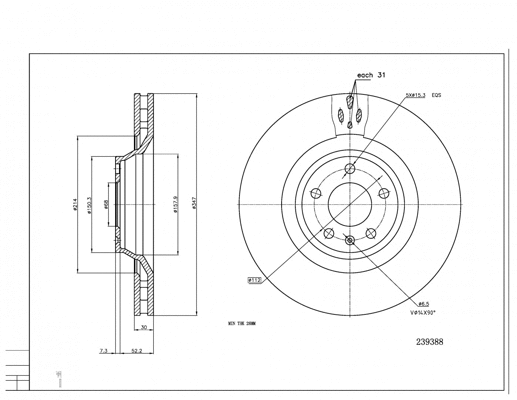 Brake Disc (239 388)