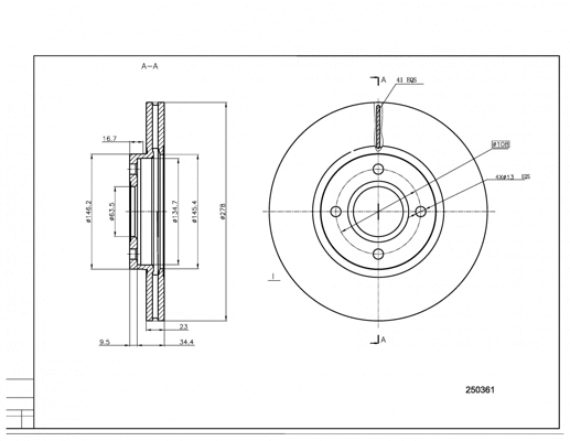 Brake Disc (250 361)