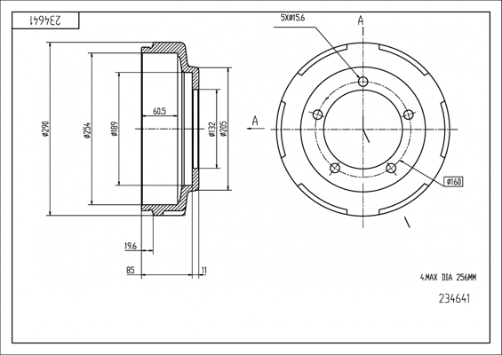 Brake Drum (234 641)