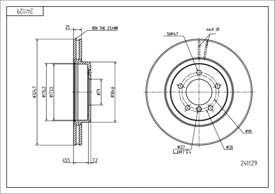 Brake Disc (241 129)