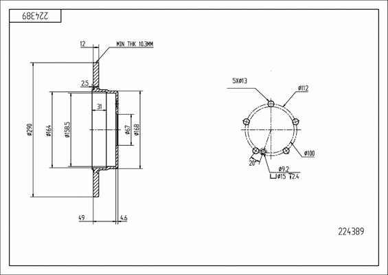 Brake Disc (224 389)
