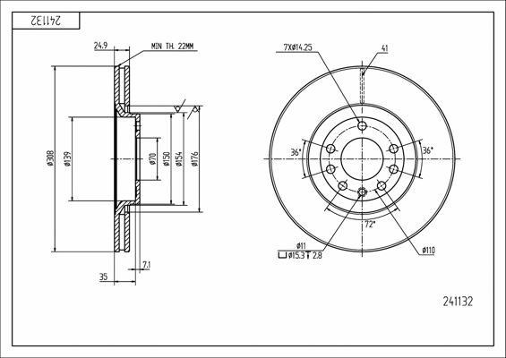 Brake Disc (241 132)