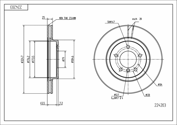 Brake Disc (224 203)