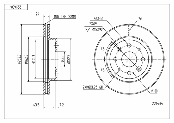 Brake Disc (221 434)