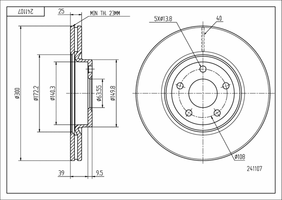 Brake Disc (241 107)