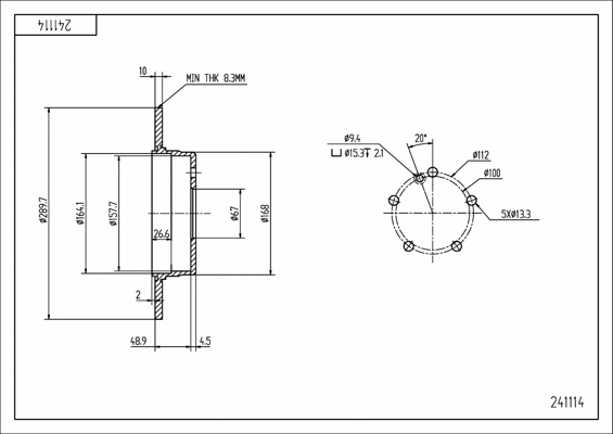 Brake Disc (241 114)