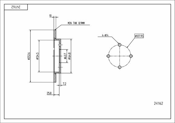 Brake Disc (241 162)