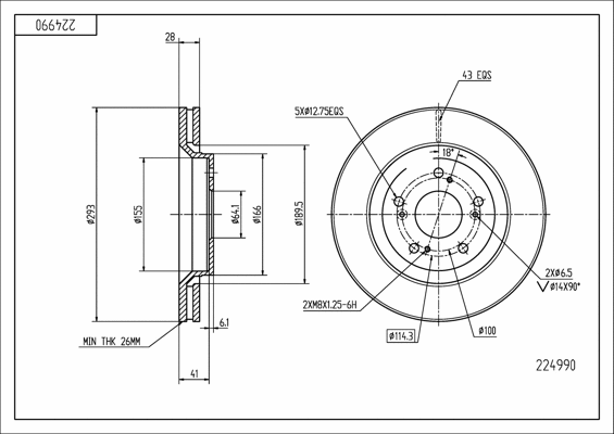 Brake Disc (224 990)