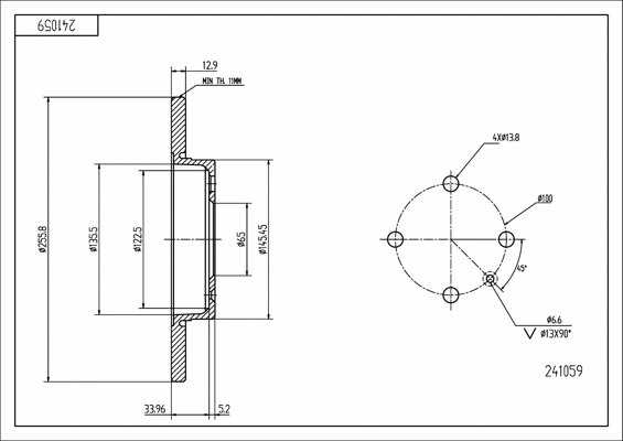 Brake Disc (241 059)