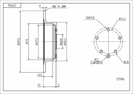 Brake Disc (229 106)