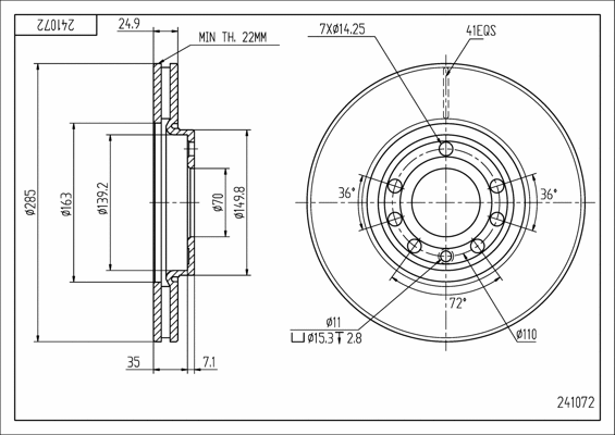 Brake Disc (241 072)