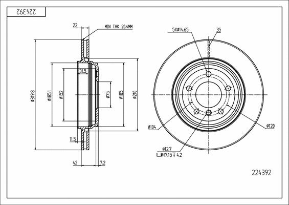 Brake Disc (224 392)