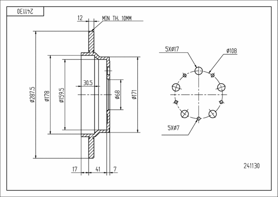 Brake Disc (241 130)
