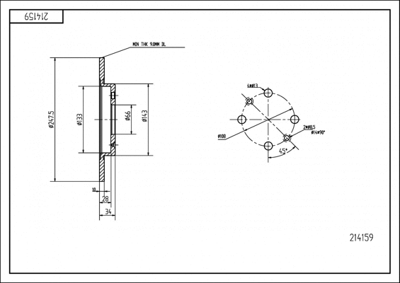 Brake Disc (214 159)