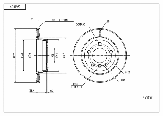 Brake Disc (241 057)