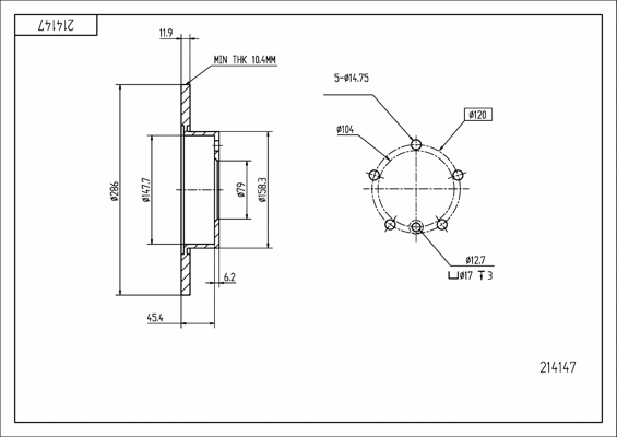 Brake Disc (214 147)