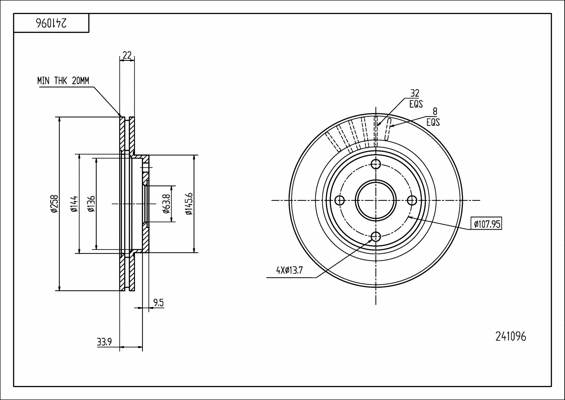Brake Disc (241 096)