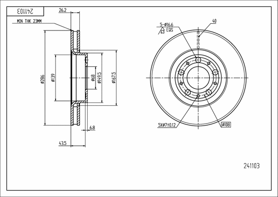 Brake Disc (241 103)