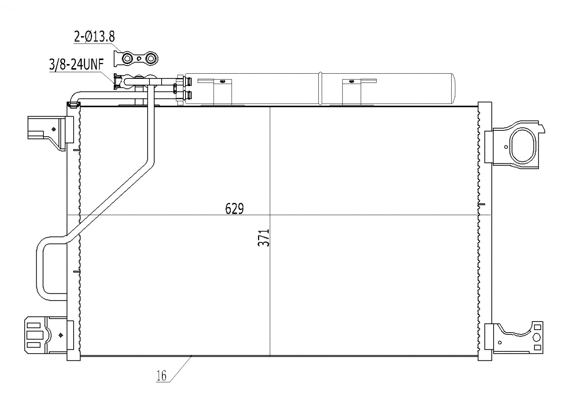 Condenser, air conditioning (619 510)