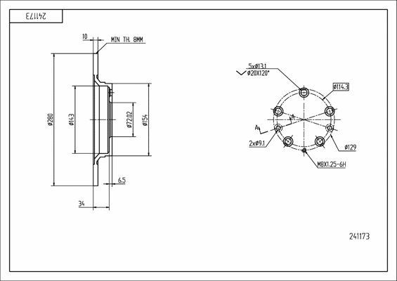 Brake Disc (241 173)